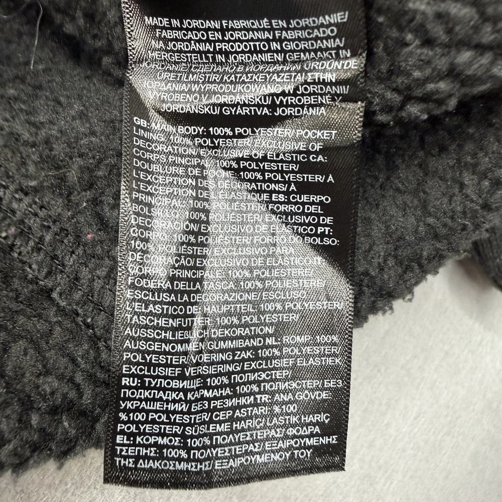 The North Face Mens Large Black Full Zip Sweater Knit Sherpa Lined Fleece Jacket